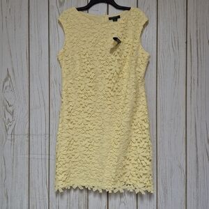 Lauren Ralph Lauren Sunny Flower Lace  Lined Midi Sleeveless Spring Dress Zip 16